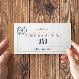 Personalised Book Of Giftable Tickets White by FROM YOU TO ME