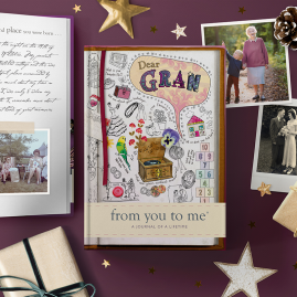 A guided memory journal for Gran sketch cover lifestyle by FROM YOU TO ME