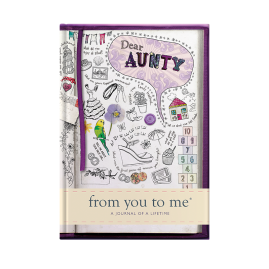 guided memory journal for Aunty sketch by from you to me