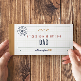 Personalised Book Of Giftable Tickets White by FROM YOU TO ME