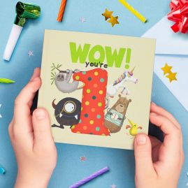 WOW! You're One ...a first birthday book that can be sent as a card by from you to me