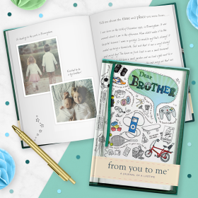 Dear Brother (Sketch Collection) An inspiring guided memory journal by FROM YOU TO ME