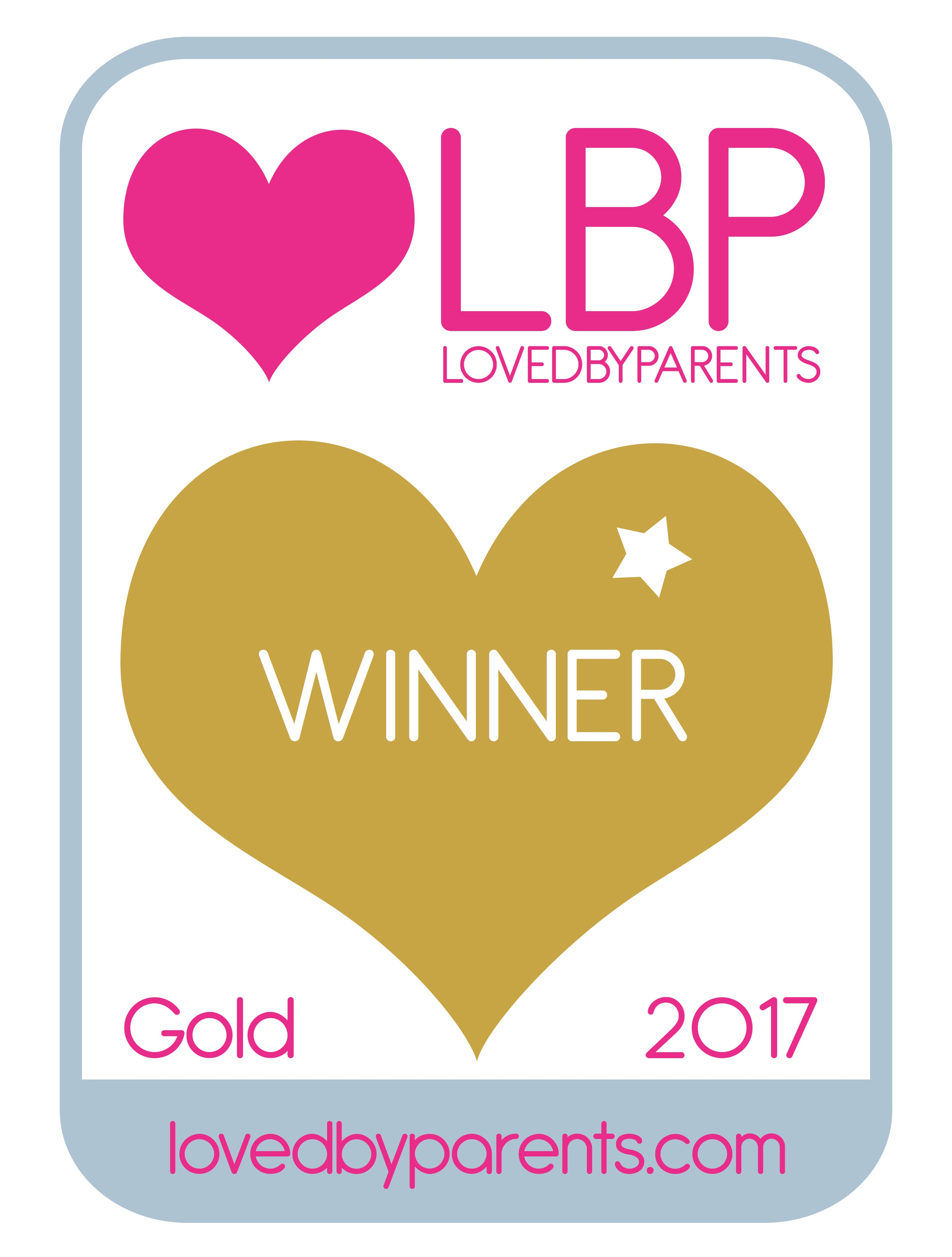 Loved by Parents 2017 Gold Winner Logo Loved by Parents 2017 Gold Winner Logo
